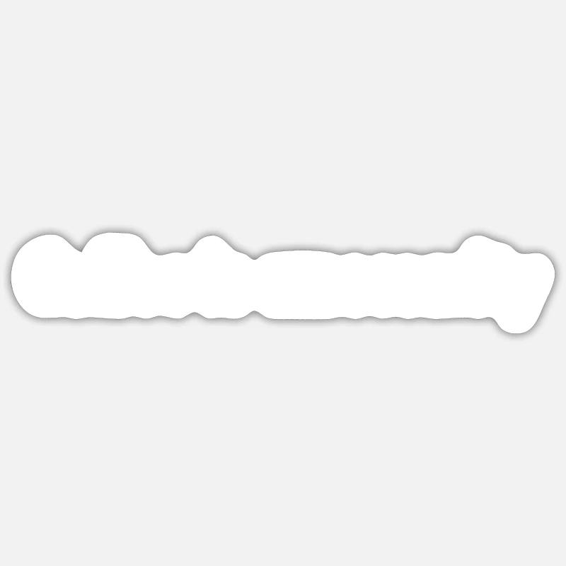 coffee is a necessity - Sticker size S (10 x 10 cm) - white matte