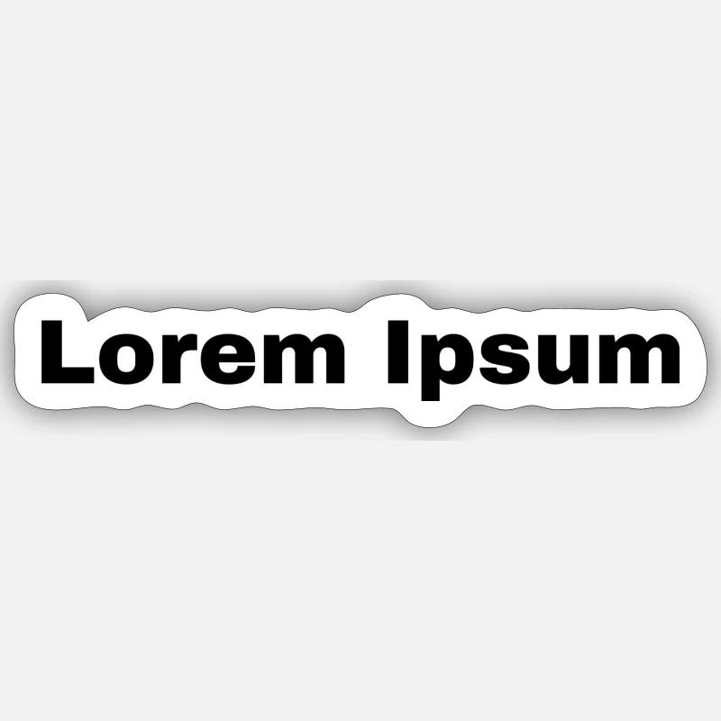 Lorem Ipsum - Sticker Größe S (10 x 10 cm) - Mattweiß
