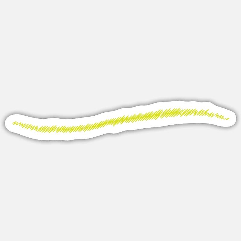 scribbled line | scribbled line Sticker size S (10 x 10 cm)
