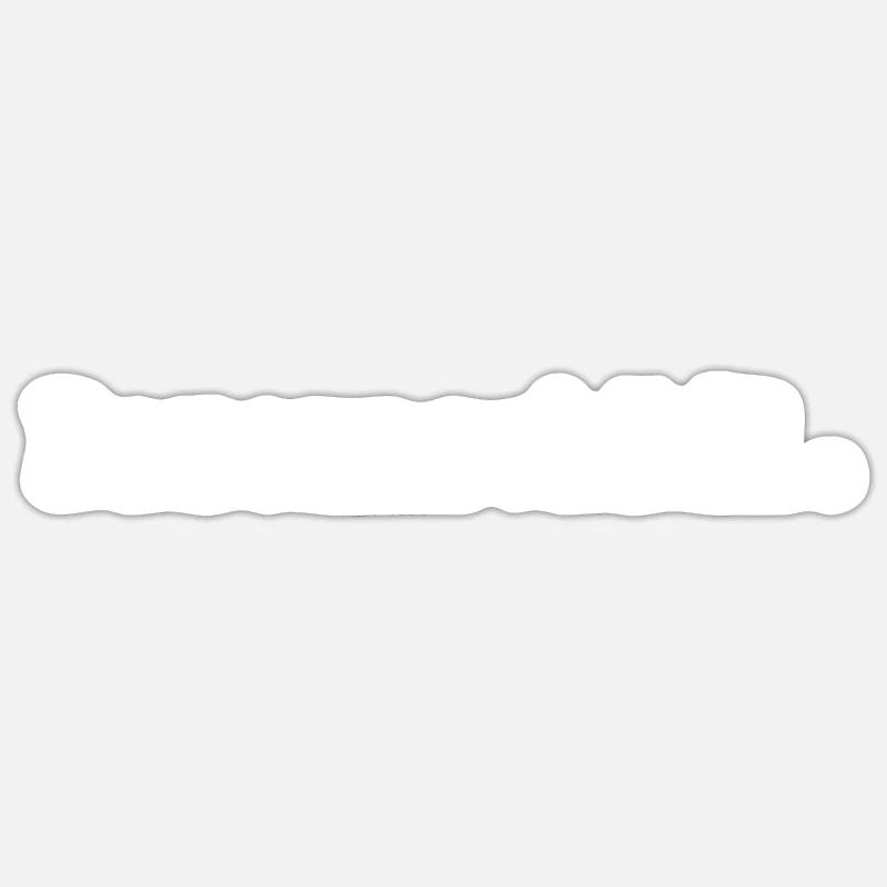 Bauernschädl - Sticker Größe S (10 x 10 cm) - Mattweiß