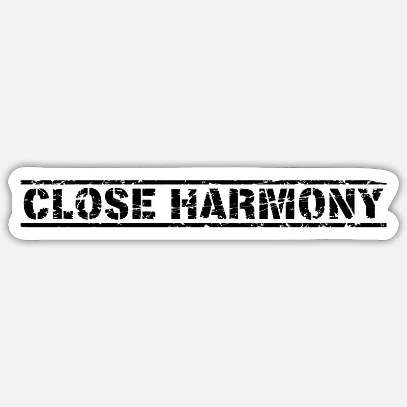 Close Harmony - Sticker size S (10 x 10 cm) - white matte