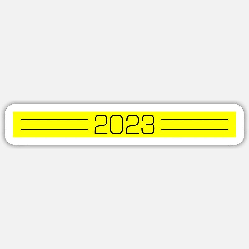 2023 Dash - Sticker size S (10 x 10 cm) - white matte