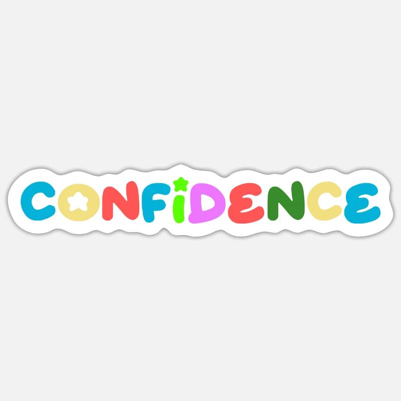 Self-confidence, positive thinking Sticker size S (10 x 10 cm)