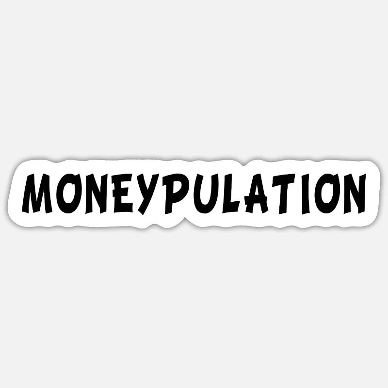 Geld - Sticker Größe S (10 x 10 cm) - Mattweiß
