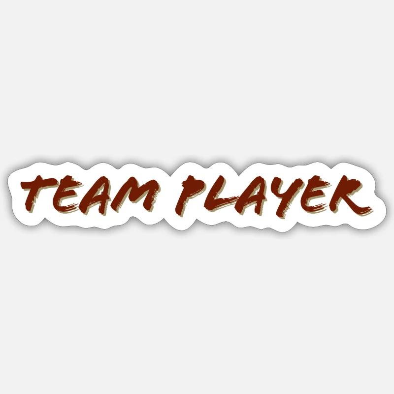 d’équipe - Sticker taille S (10 x 10 cm) - blanc mat