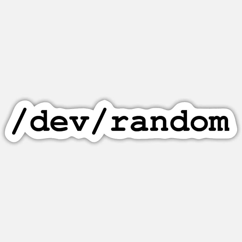 Linux random number generator - /dev/random Sticker size S (10 x 10 cm)
