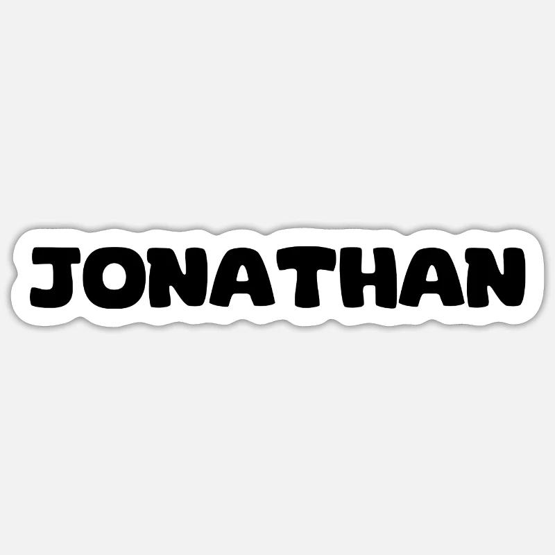 Name - Jonathan Sticker Größe S (10 x 10 cm)