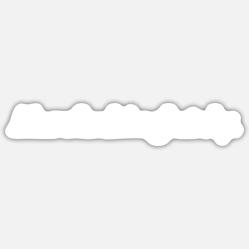 Absofuckinglutely - Sticker taille S (10 x 10 cm) - blanc mat