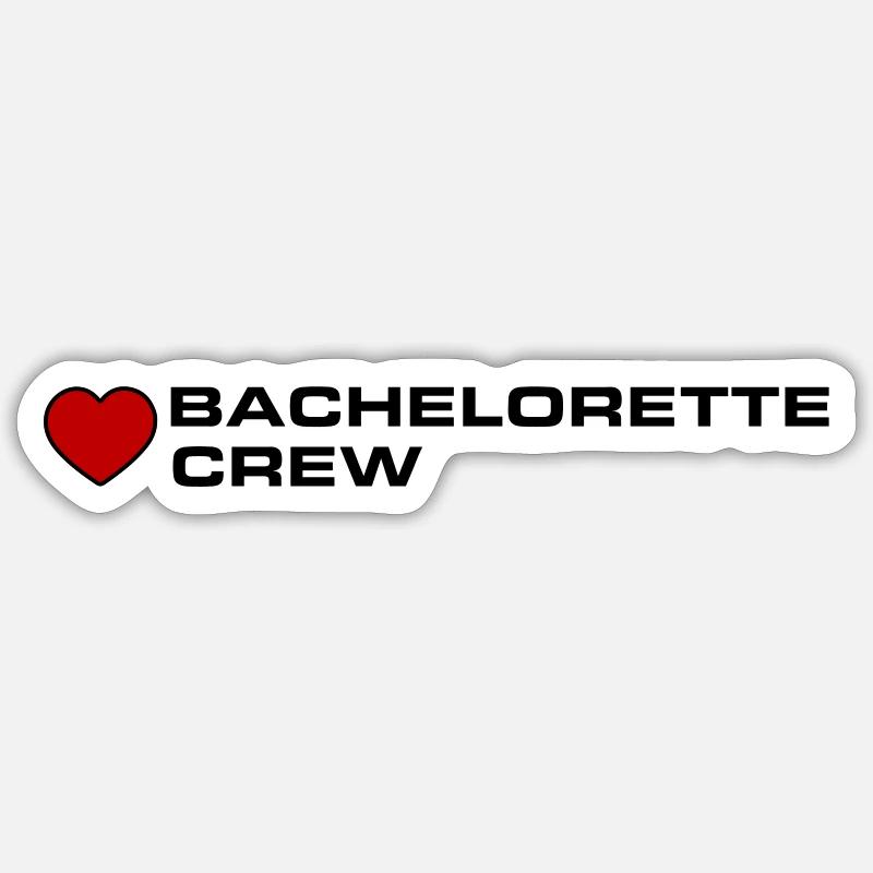 Équipe de Bachelorette - Sticker taille S (10 x 10 cm) - blanc mat