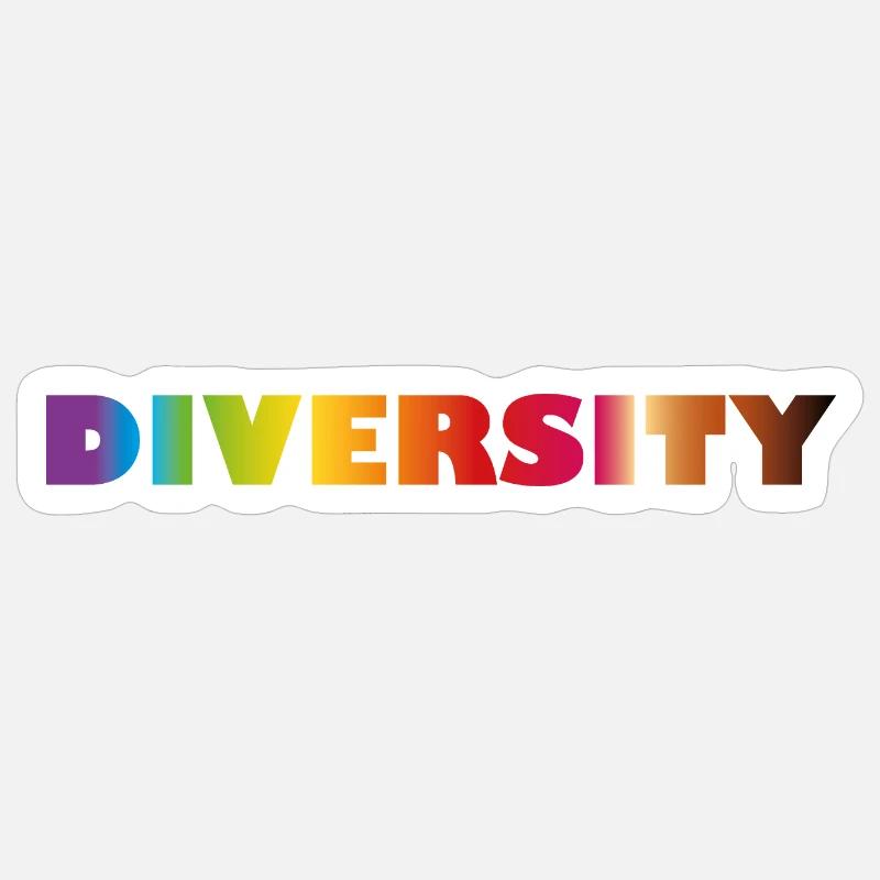 Diversity - Sticker size S (10 x 10 cm) - white matte