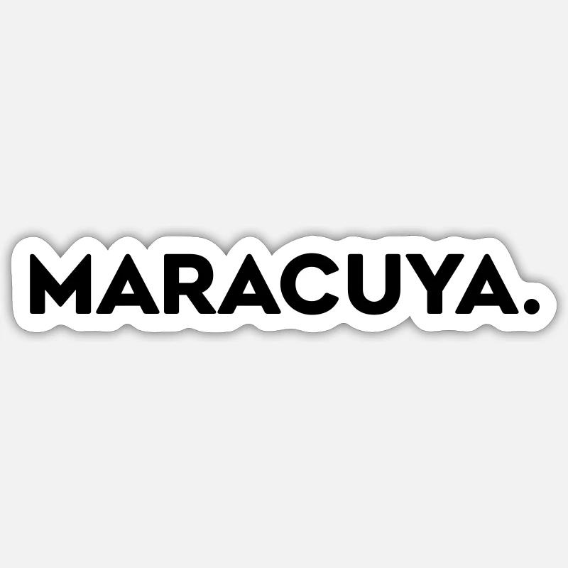 Maracuya - Sticker size S (10 x 10 cm) - white matte