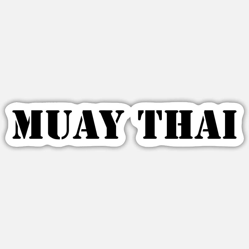 Muay thai Sticker size S (10 x 10 cm)