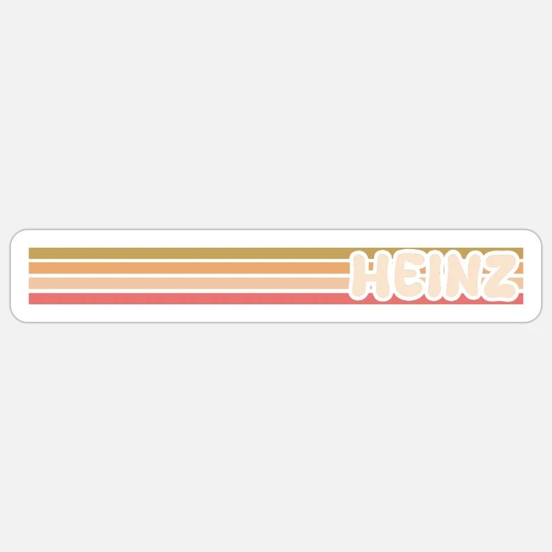 Style Heinz - Sticker taille S (10 x 10 cm) - blanc mat