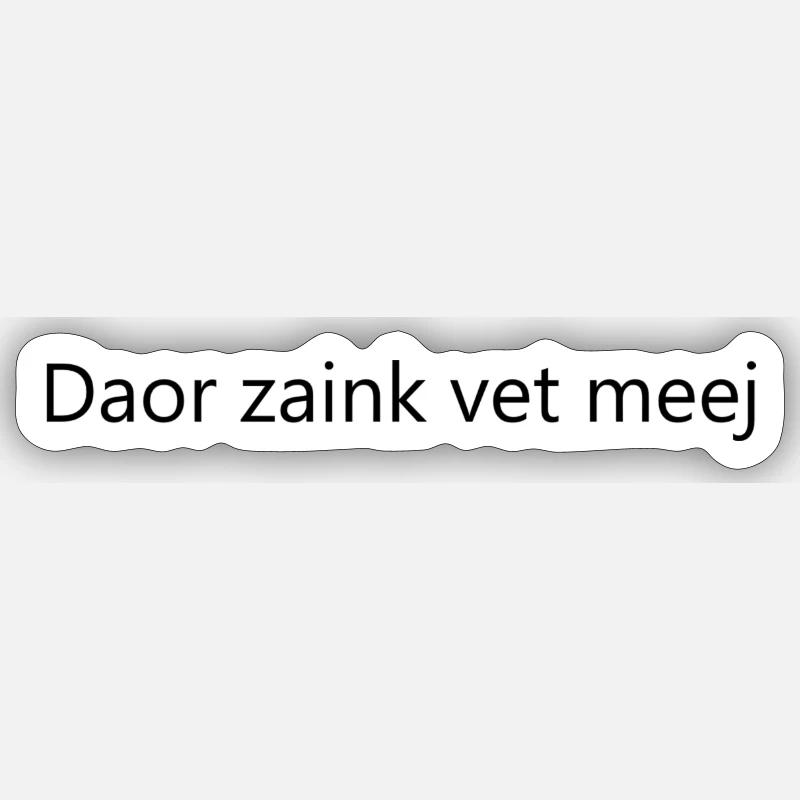 graisse - Sticker taille S (10 x 10 cm) - blanc mat
