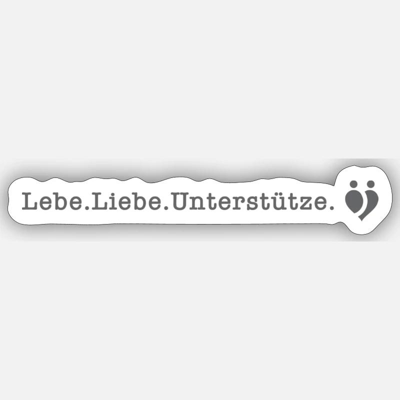 Marla_grau - Sticker size S (10 x 10 cm) - white matte