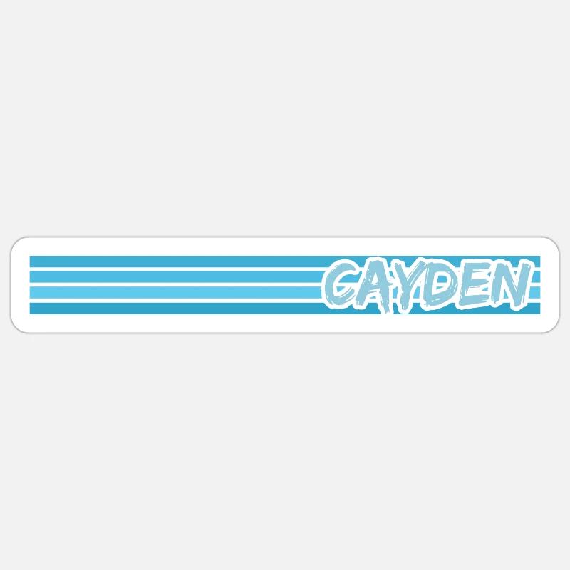 Cayden as a style - Sticker size S (10 x 10 cm) - white matte