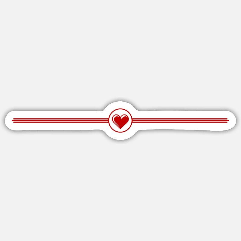 Heart Element - Sticker size S (10 x 10 cm) - white matte