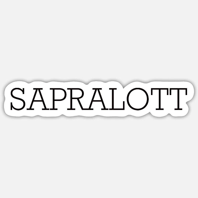 Sapralott - Sticker Größe S (10 x 10 cm) - Mattweiß