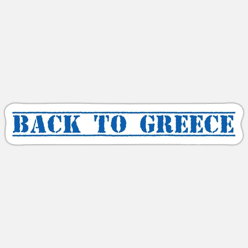 Greece, Greece - Sticker size S (10 x 10 cm) - white matte