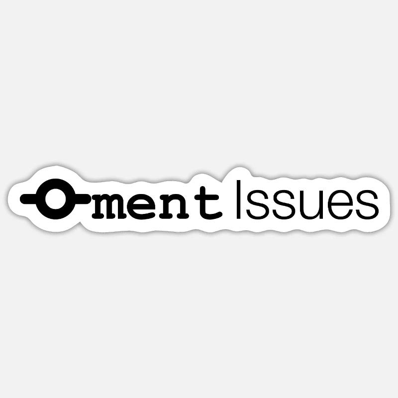 Commitment Issues - Sticker size S (10 x 10 cm) - white matte