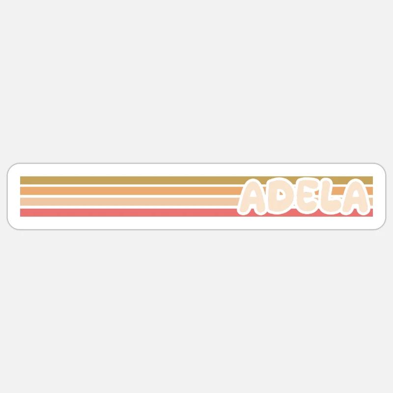 Style Adel - Sticker size S (10 x 10 cm) - white matte