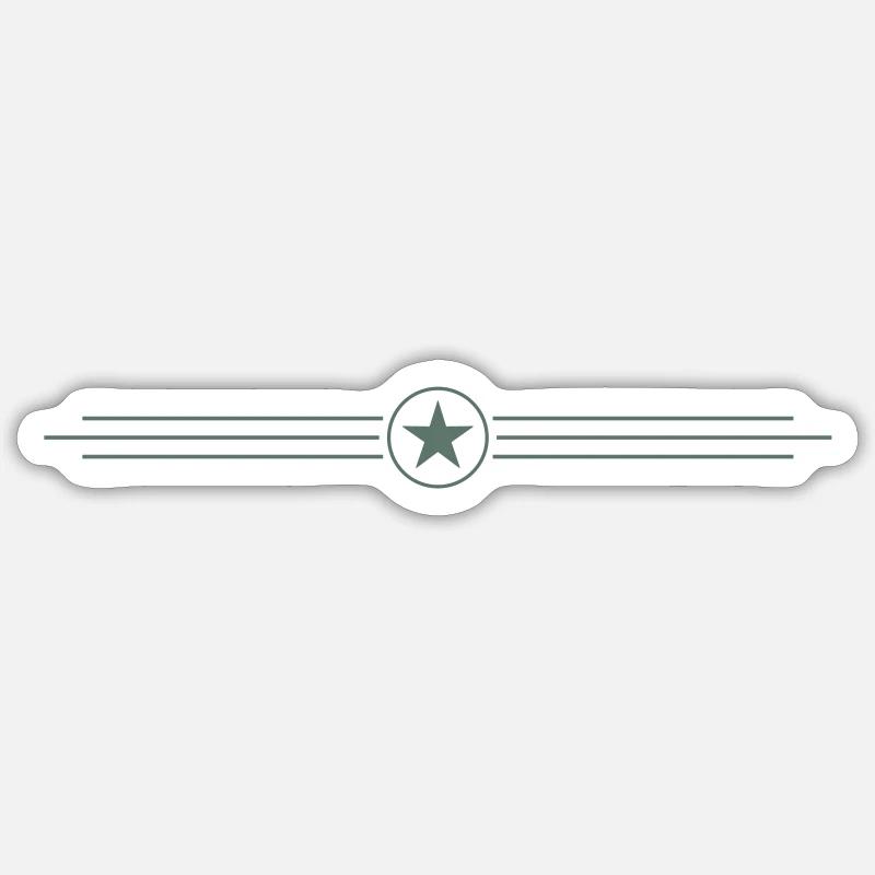 Étoile - Sticker taille S (10 x 10 cm) - blanc mat