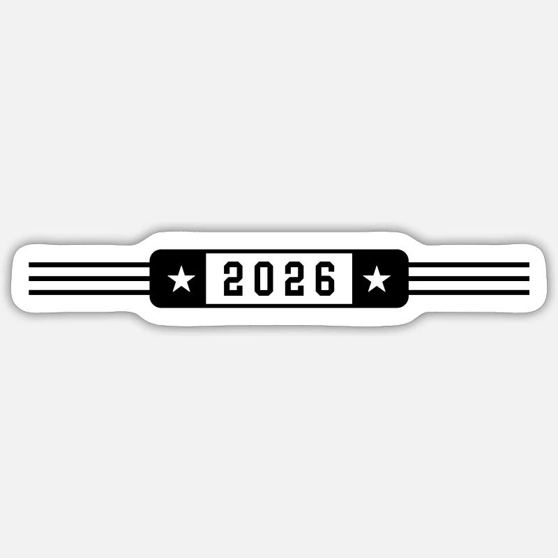 2026 - Sticker taille S (10 x 10 cm) - blanc mat