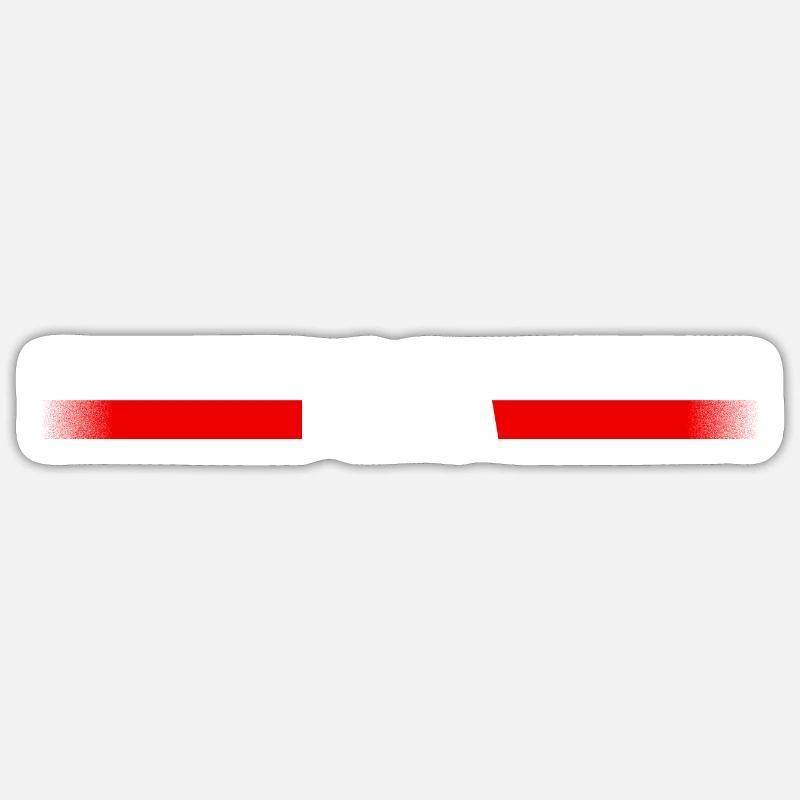 Pologne Drapeau / bannière 006 conceptions rondes Sticker taille S (10 x 10 cm)