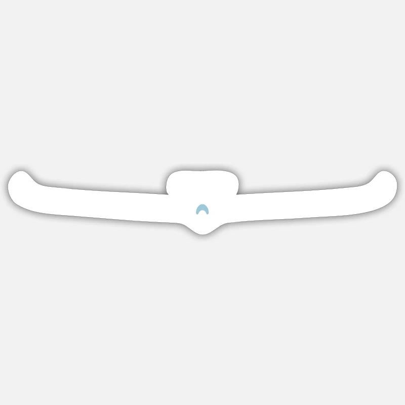 Planeur planeur sur le planeur frontal Sticker taille S (10 x 10 cm)