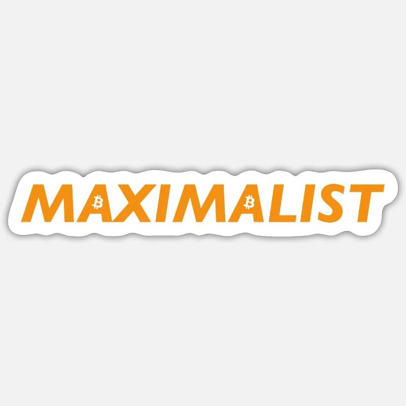 Bitcoin Maximalist Sticker Größe S (10 x 10 cm)