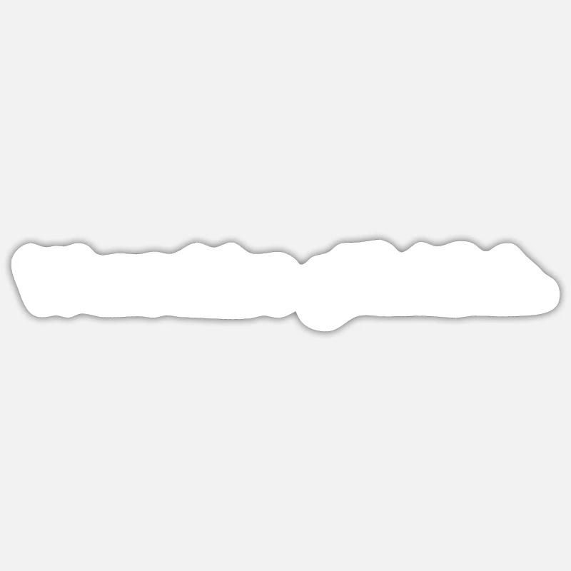 Wunschlos Glücklich - Sticker Größe S (10 x 10 cm) - Mattweiß
