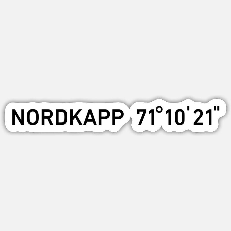 Nordkapp without Globus Sticker size S (10 x 10 cm)