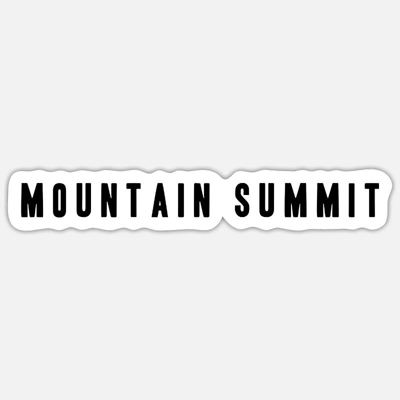 Mountain Summit - Sticker size S (10 x 10 cm) - white matte