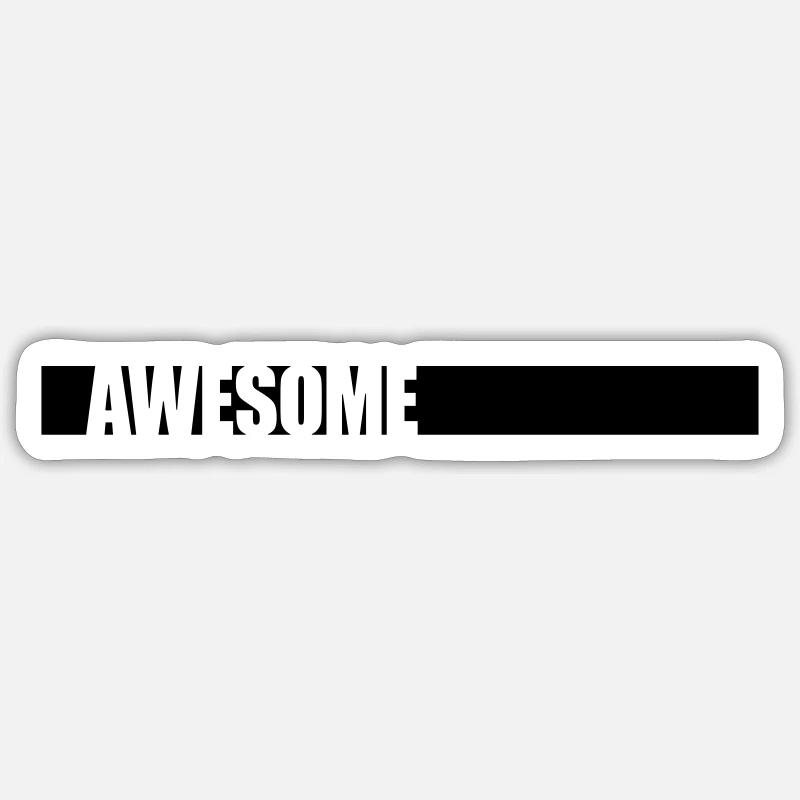 Bar Awesome Logo Sticker taille S (10 x 10 cm)