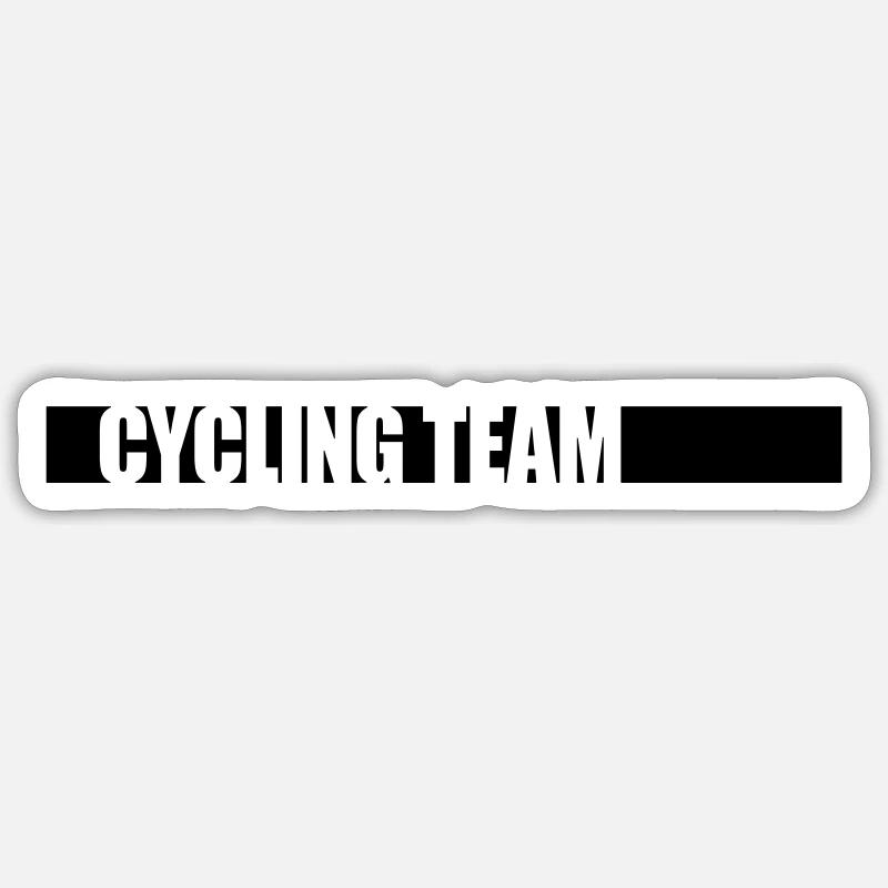 Team Bicycle Competition - Sticker size S (10 x 10 cm) - white matte