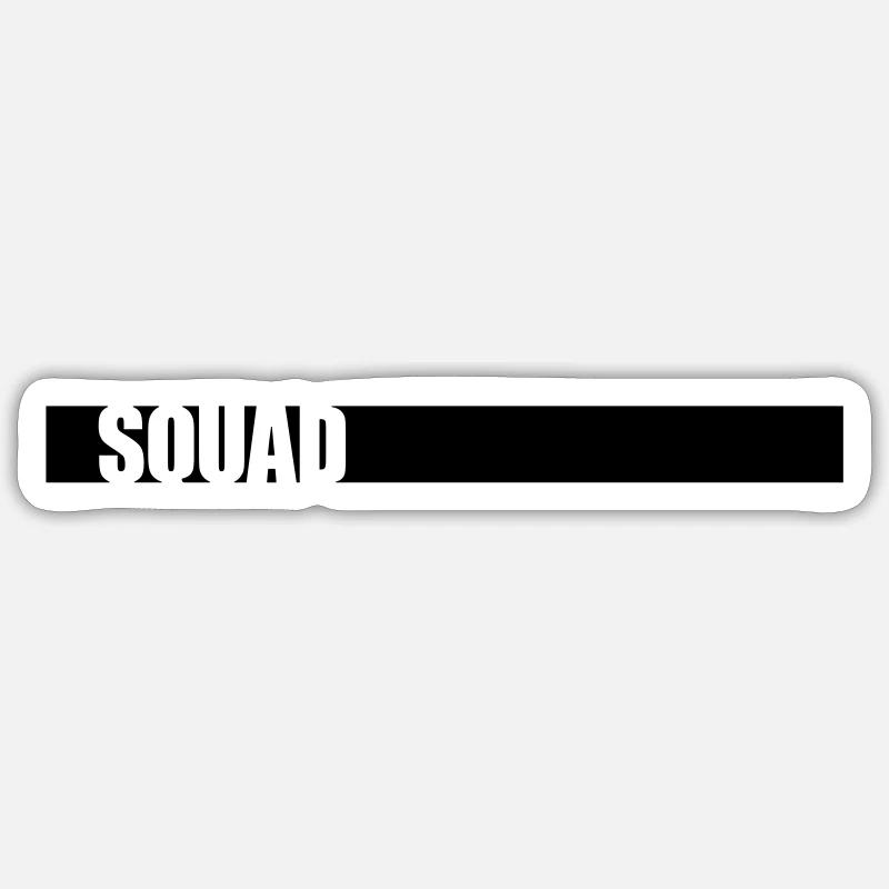 Strip Squad Leader Team - Sticker size S (10 x 10 cm) - white matte