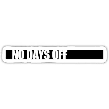 pas de jours de congé devis - Sticker taille S (10 x 10 cm) - blanc mat - Devant