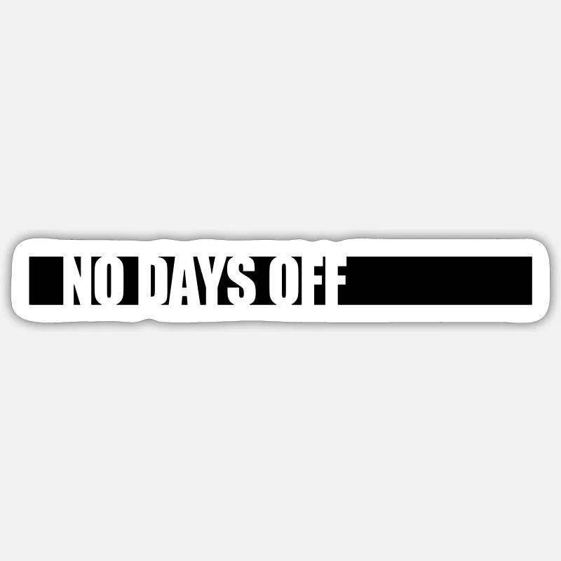 pas de jours de congé devis Sticker taille S (10 x 10 cm)
