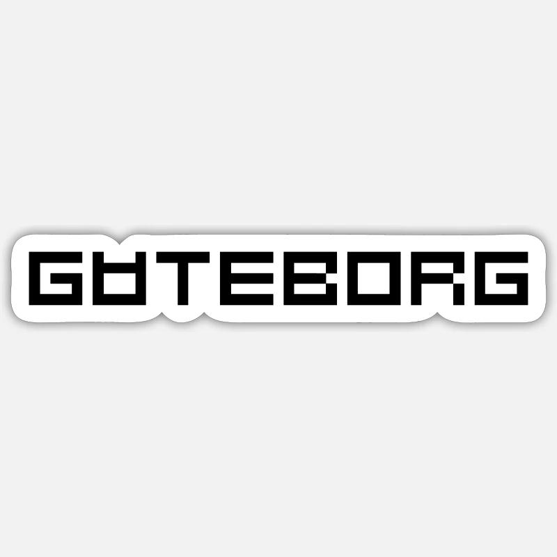 Göteborg Sticker taille S (10 x 10 cm)