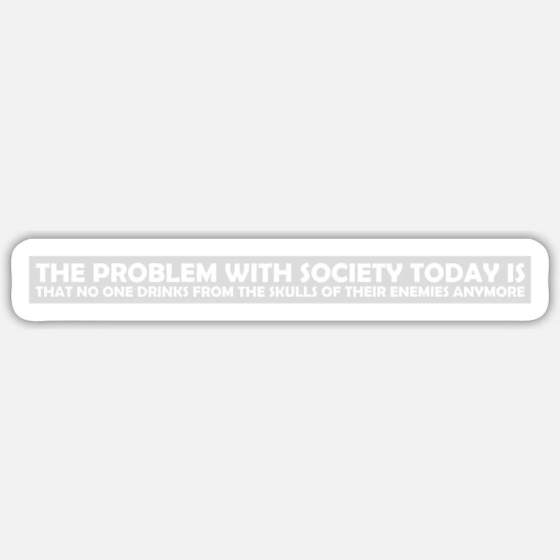 boissons de crânes ennemis Sticker taille S (10 x 10 cm)