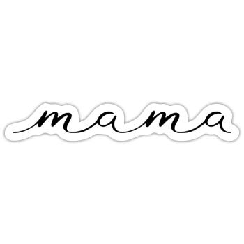 mama - Sticker size S (10 x 10 cm) - white matte - Front