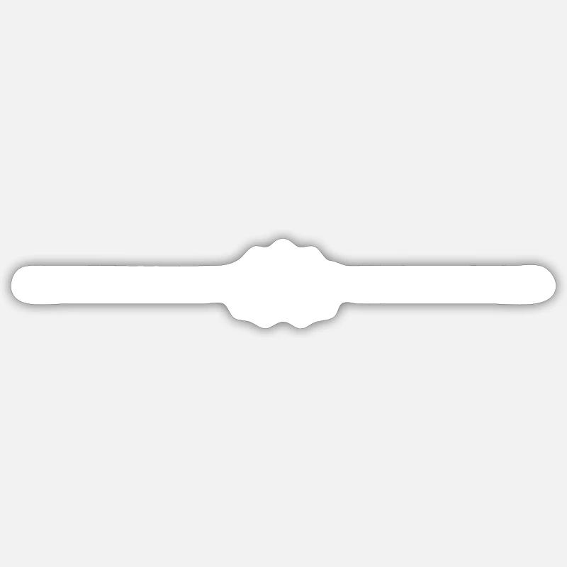 Élément de ligne d’étoile - Sticker taille S (10 x 10 cm) - blanc mat