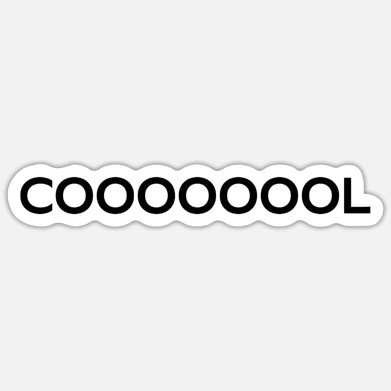 Cool. Sticker size S (10 x 10 cm)