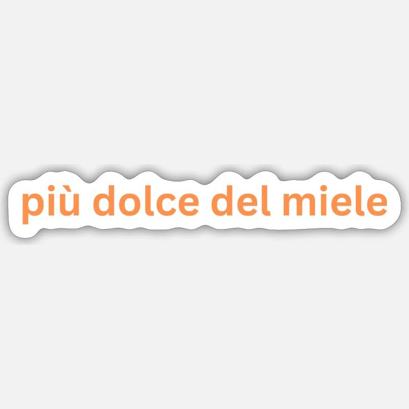 dolce - Sticker Größe S (10 x 10 cm) - Mattweiß