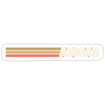 First name for Adrian Style Retro - Sticker size S (10 x 10 cm) - white matte - Front