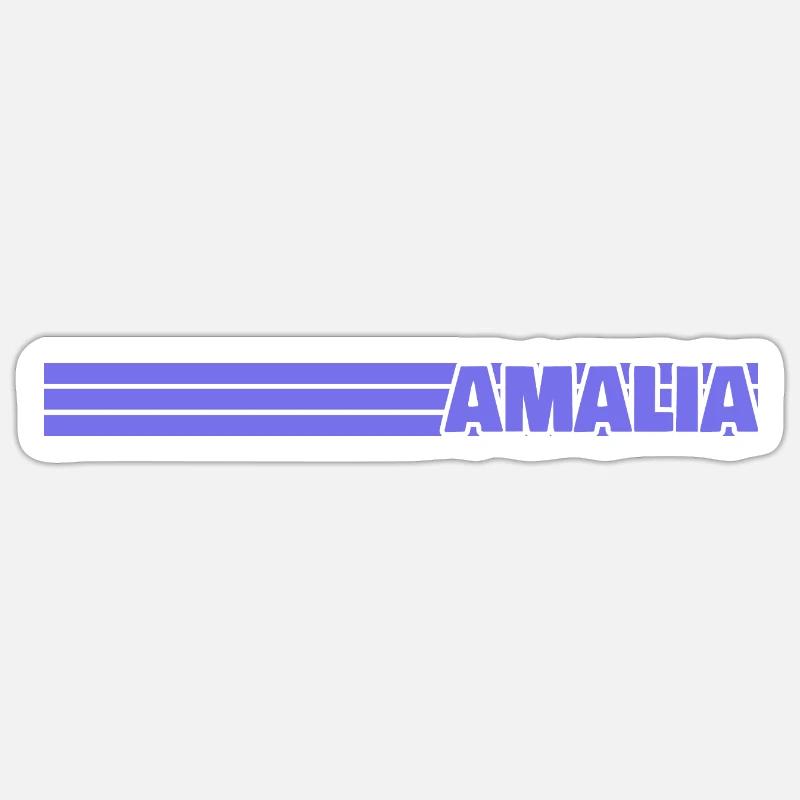 Amalia as style - Sticker size S (10 x 10 cm) - white matte