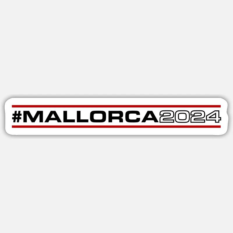 Mallorca 2024 - Sticker size S (10 x 10 cm) - white matte