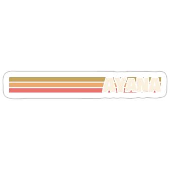 Ayana en tant que style - Sticker taille S (10 x 10 cm) - blanc mat - Devant