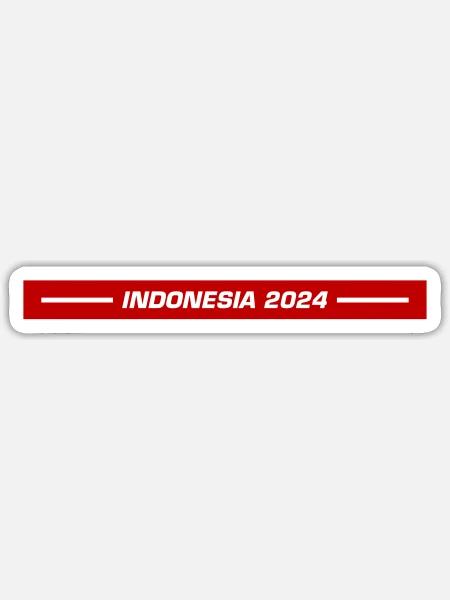 Indonesia 2024 - Sticker Größe S (10 x 10 cm) - Mattweiß