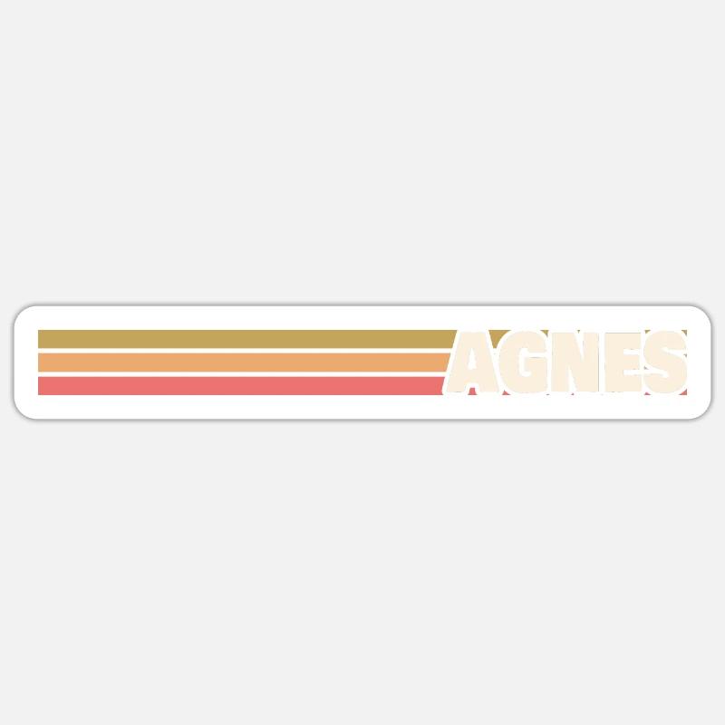 Gift for Agnes - Sticker size S (10 x 10 cm) - white matte